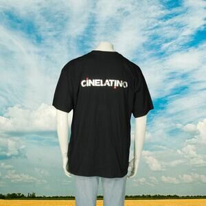 Cine Latino Movie Channel Network Promo T Shirt Tee XL